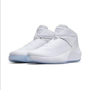 Solid White Jordan “Why Not?” Size 4